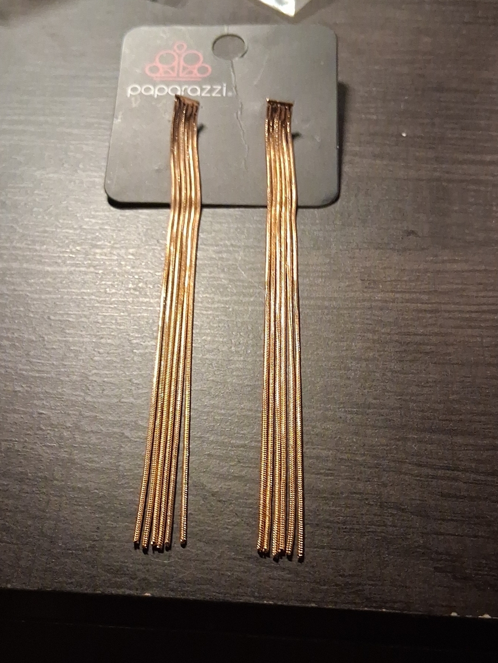 Paparazzi Rose Gold Cascade Fringe Earrings